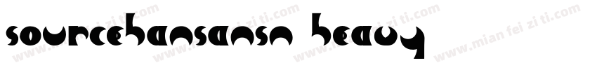 sourcehansansn heavy字体转换
